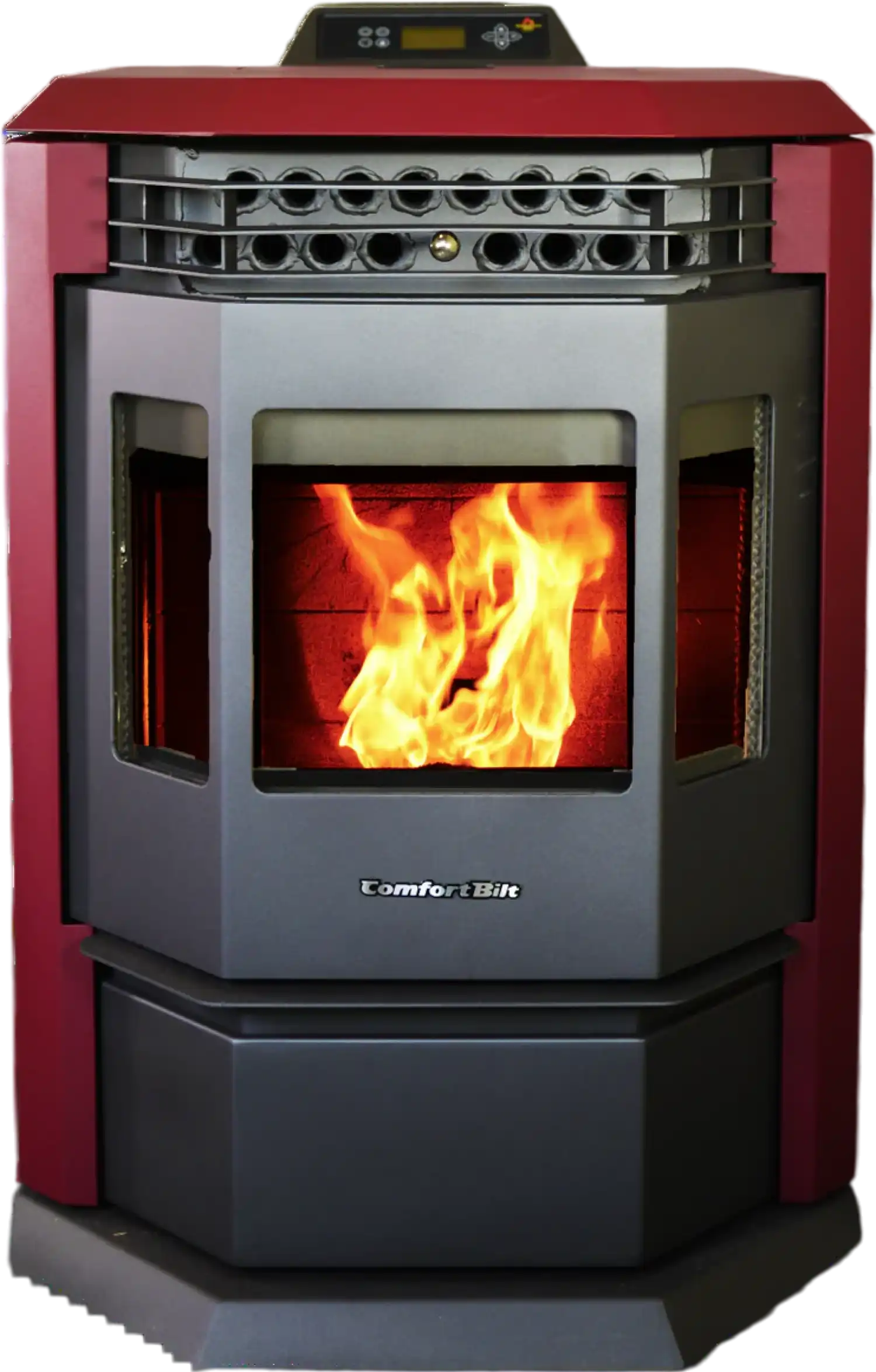 ComfortBilt HP22-SS 2,800 sq. ft. EPA Certified Auto Ignition Pellet Stove 55lb Hopper Burgundy New