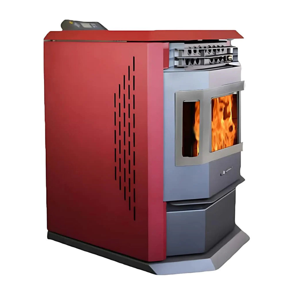 ComfortBilt HP22-SS 2,800 sq. ft. EPA Certified Auto Ignition Pellet Stove 55lb Hopper Burgundy New