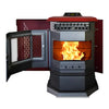 ComfortBilt HP22-SS 2,800 sq. ft. EPA Certified Auto Ignition Pellet Stove 55lb Hopper Burgundy New