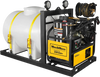 4000 PSI 4 GPM ZONSEN E-Start Engine Hot Water Pressure Washer Skid Mounted with 245 Gal Tank,  HPW40DBT