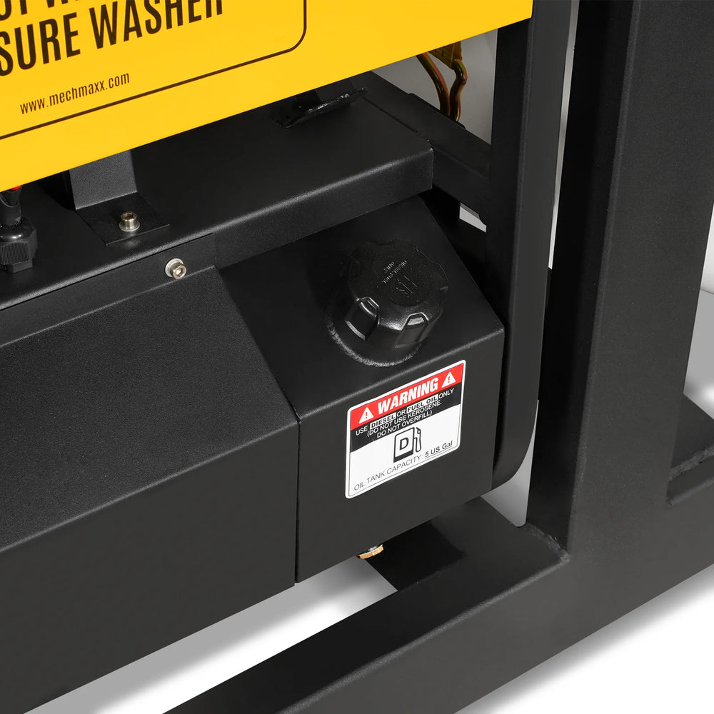 4000 PSI 4 GPM ZONSEN E-Start Engine Hot Water Pressure Washer Skid Mounted with 175 Gal Tank,  HPW40DT