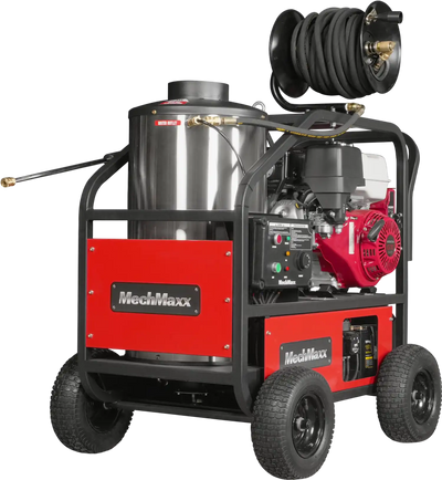 MechMaxx HPW40H Pressure Washer 4000 PSI 4 GPM Honda Electric Start Engine Hot Water with Hose Reel New