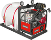 4000 PSI 4 GPM HONDA E-Start Engine Hot Water Pressure Washer Skid Mounted with 245 Gal Tank,  HPW40HBT