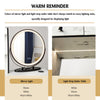 Costway Vanity Set with 3 Color Lighted Mirror and Cushioned Stool New
