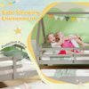 Costway Bed Frame Twin Size House with Trundle Fence Rail and Roof Design New