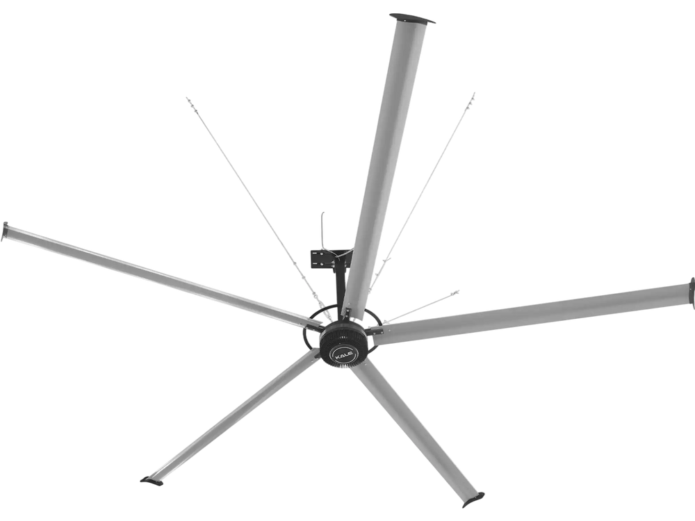 16FT HVLS Industrial Ceiling Fan 208-240V 1Ph - Energy Efficient Large Area Air Circulation for Fan Warehouses & Factories,  16FT1PH