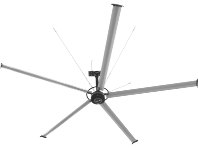 MechMaxx 16FT1PH Industrial Ceiling Fan HVLS 208-240V 1Ph Energy Efficient Large Area Air Circulation for Warehouses & Factories New