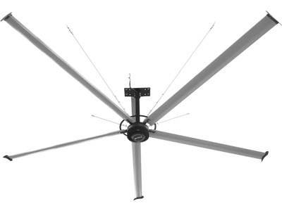 MechMaxx 18FT1PH Industrial Ceiling Fans 18' HVLS 208-240V 1Ph Energy Efficient Large Area Air Circulation for Warehouses & Factories New