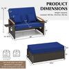 Costway Patio Furniture Wicker 3-in-1 Convertible Daybed to Loveseat with Ottoman Storage New