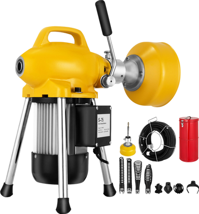 Vevor Drain Cleaning Machine 400W Sectional 66' x 5/8