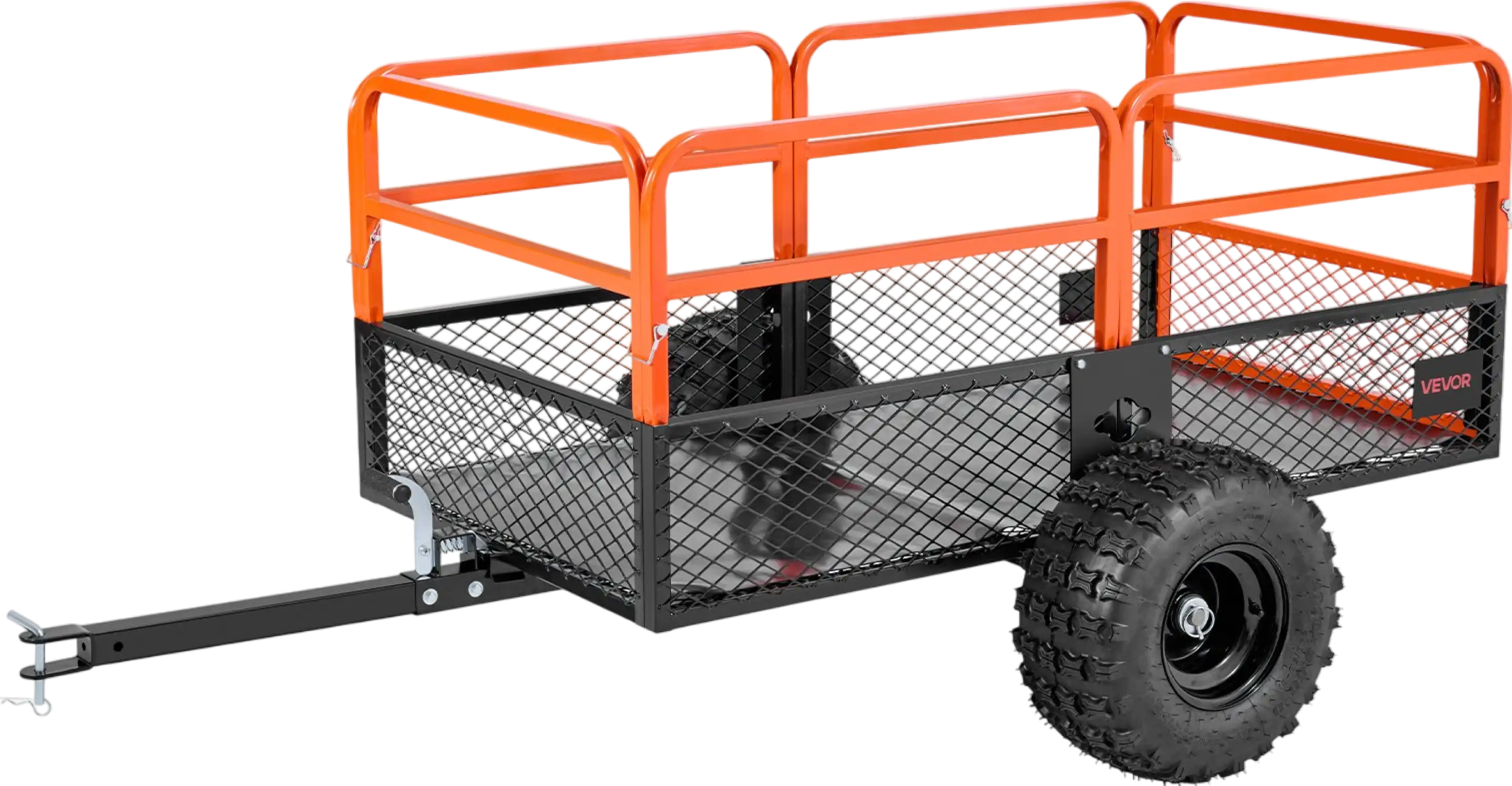 Vevor Steel Dump Trailer 28 Cu Ft 1800 Lb Capacity Tow Behind for ATV Mower New
