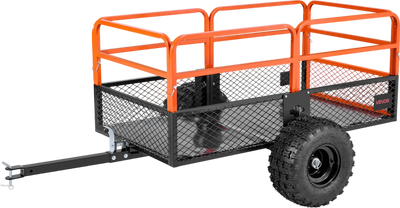 Vevor Steel Dump Trailer 28 Cu Ft 1800 Lb Capacity Tow Behind for ATV Mower New