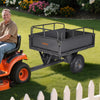Vevor Steel Dump Cart 10 Cu Ft Heavy Duty 500 Lbs Capacity Tow Behind for ATV UTV Tractors New