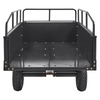 Vevor BTC002C ATV Dump Trailer Cart 750 lbs 15 cu. ft. Capacity Removable Sides For Riding Lawn Motor New