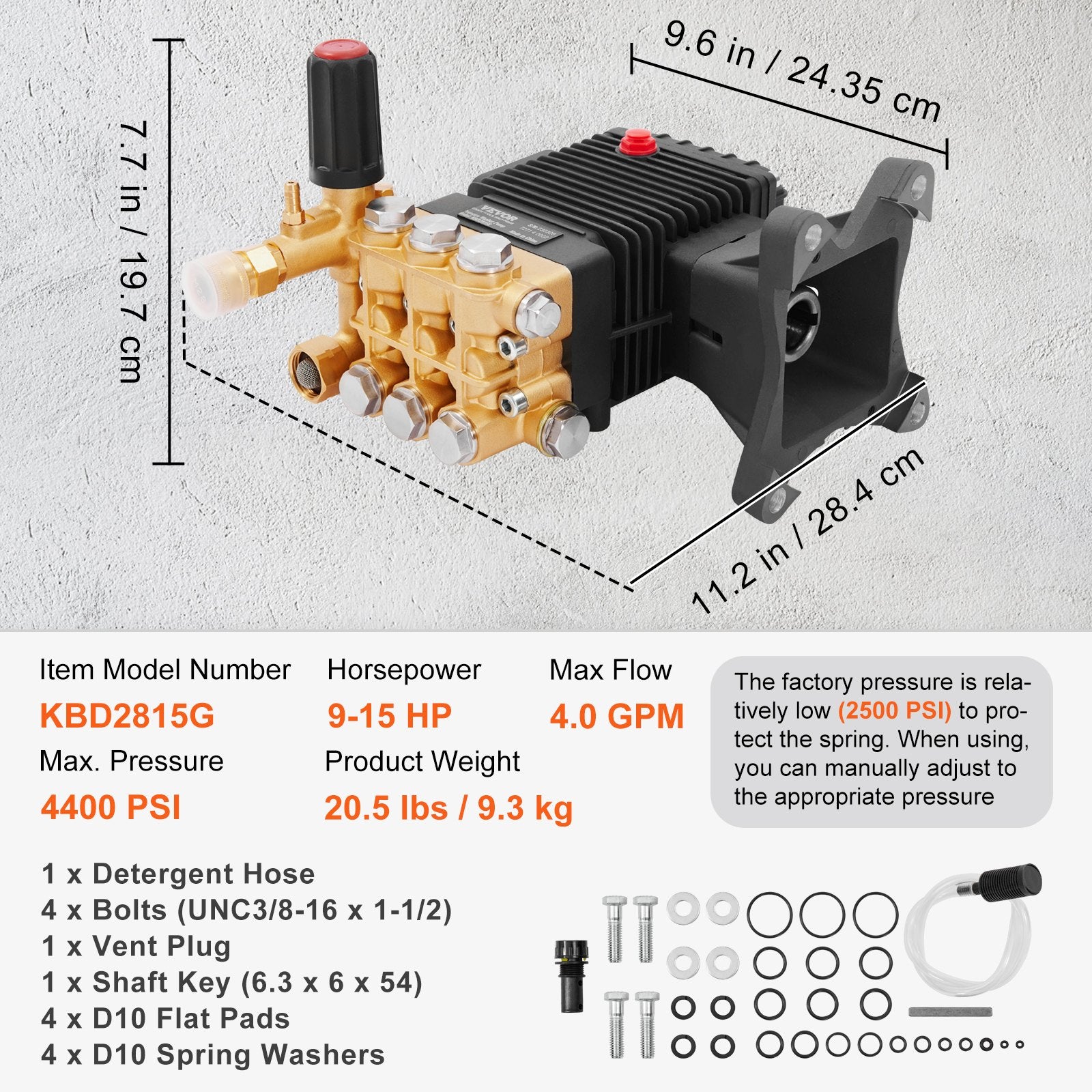 Vevor Pressure Washer Pump 1
