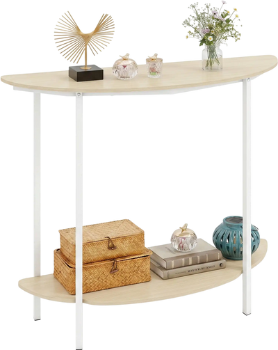 Costway Half Moon Console Entryway Table 40