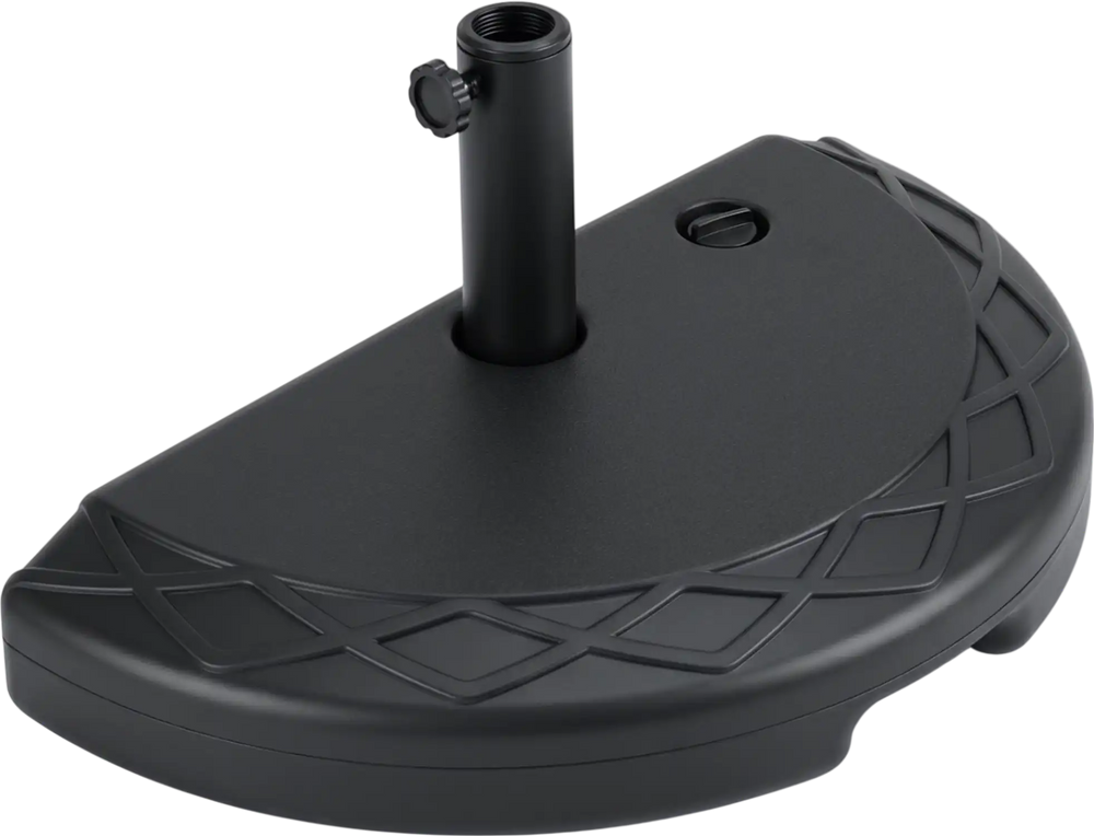 Half Round Patio Umbrella Base 44 lbs Water and Sand Fillable