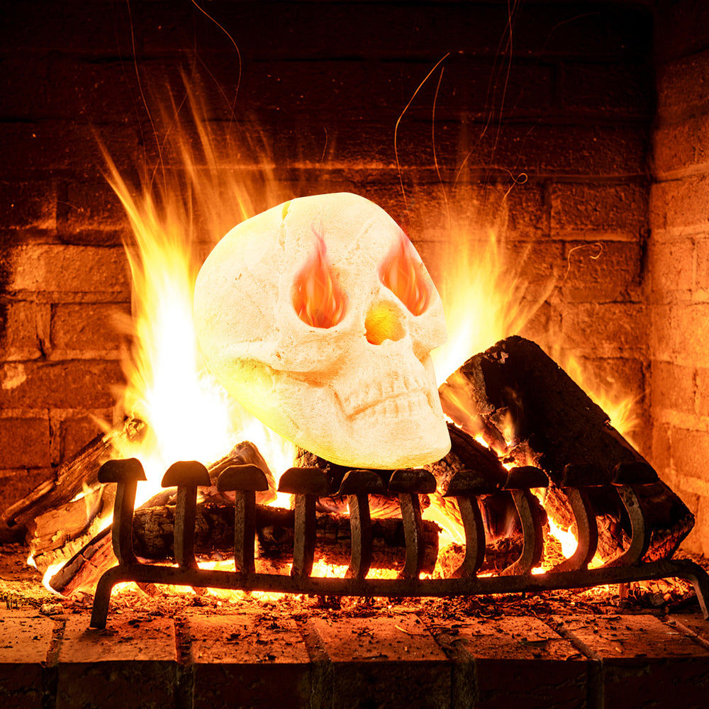 Halloween Fire Pit Skull Halloween Decoration-Beige - Gallery View 1 of 10