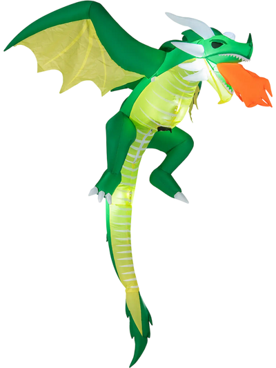 Costway 5' Hanging Halloween Inflatable Dragon 24158976 New