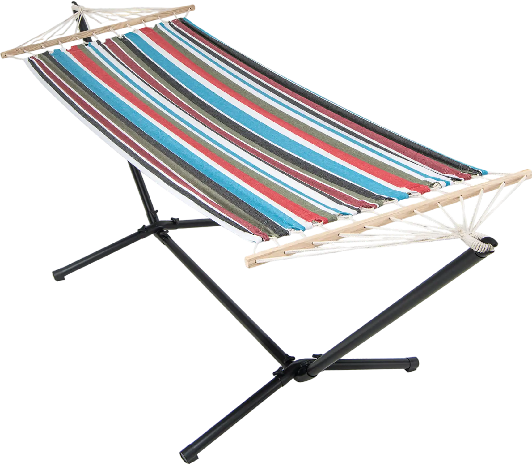 Costway Hammock with Stand & Carrying Case Multicolor 75821964 New