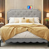 Headboard for Queen and Full Size Bed Tufted Upholstered Head Board-Gray - Gallery View 1 of 11