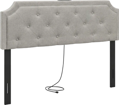 Costway Tufted Upholstered Headboard Queen/Full 87888985 New