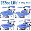 Healthline Medical EZee Life 190 18" Aluminum Shower Commode Chair Tilt New