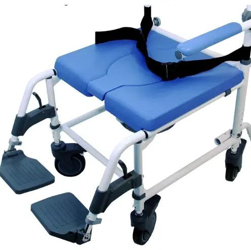 Healthline Medical EZee Life 185 20" Aluminum Shower Commode Chair Non-Tilt New