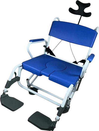 Healthline Medical EZee Life 198 Bariatric Aluminum Tilt Shower Commode Chair 440 lb Capacity New
