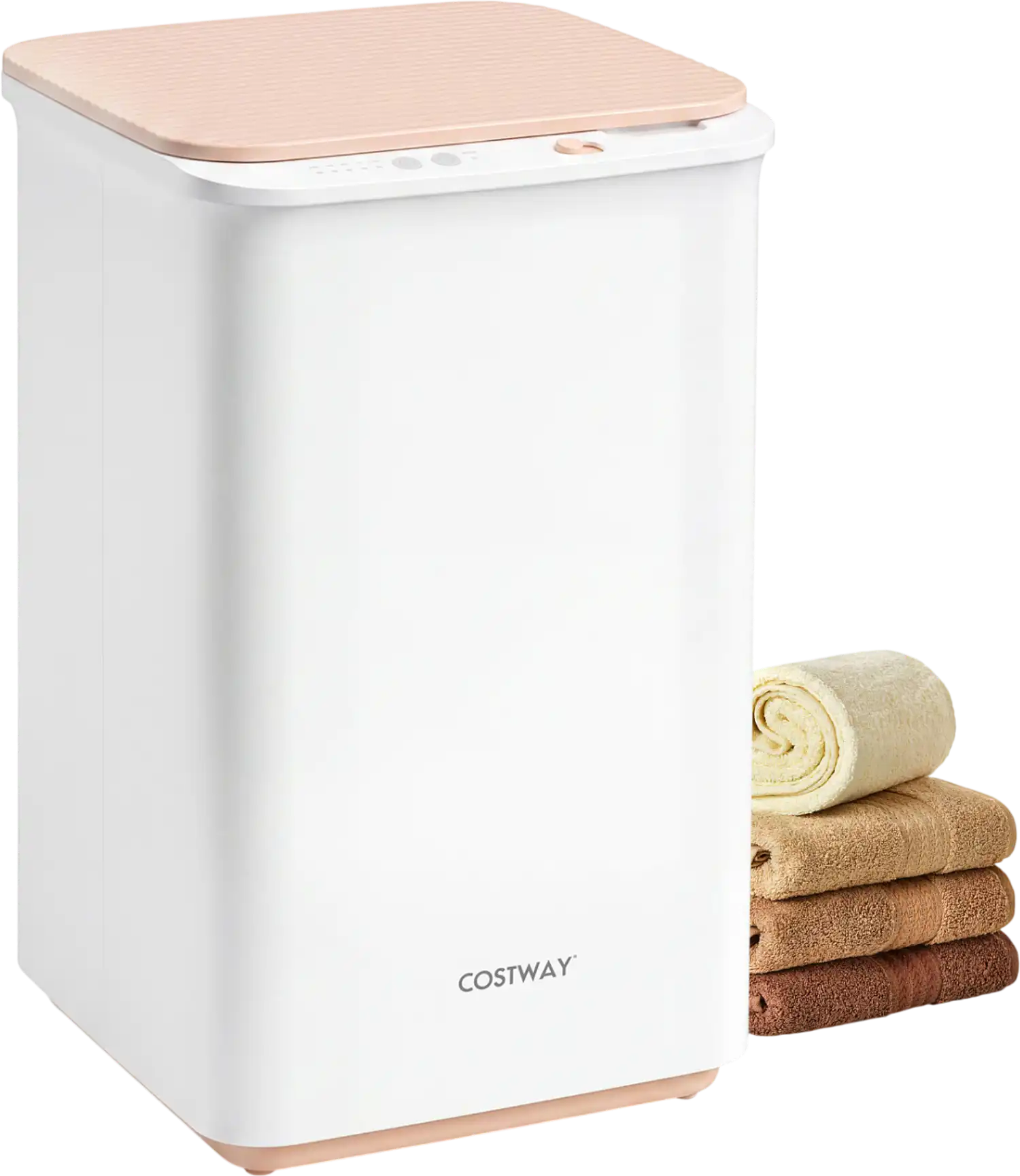 Costway Heated Towel Warmer Auto Shut Off Oversized Towels 26069994 New