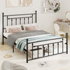 Full/Queen/Twin Size Heavy-duty Metal Bed Frame with Headboard-Queen Size - Gallery View 1 of 10