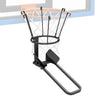 Heavy-duty basketball return attachment with 6 hooks, designed for solo shooting practice, fits 18" rim for indoor and.
