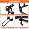 Heavy-duty basketball return attachment with 6 sturdy hooks, designed for quick installation and efficient solo.