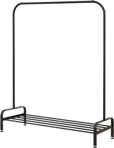 Costway Heavy Duty Clothes Garment Rack w/ Top Rod Lower Shelf 60924357 New