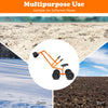 Heavy duty kid ride-on sand digger with sturdy steel frame, rubber handle, and 360-degree rotatable seat for outdoor.