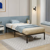 14-inch heavy-duty metal platform bed frame with sturdy iron construction and spacious under-bed storage for a tidy.