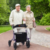Height Adjustable Rollator Walker Foldable Rolling Walker with Seat for Seniors-Purple - Gallery View 1 of 10