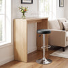 Height-adjustable Bar Stool with 360° Swivel for Kitchen & Dining-Black - Gallery View 1 of 10