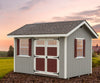 EZ-FIT Heritage Shed Kit 10' x 14' Wood Storage with Windows & Double Doors New