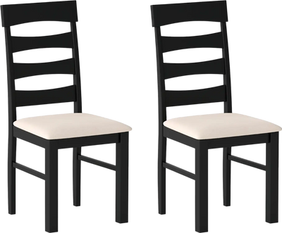 Costway High Back Dining Room Chairs Set of 2 Padded Seat 95281063 New