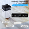 70-pint dehumidifier with touch control panel, LED display, and adjustable humidity for home or basement use.