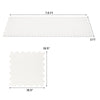 Hockey flooring tiles in white, 7.6 ft x 3 ft, made of UHMW-PE for realistic puck handling and easy assembly.