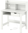 Home Office Computer Desk with Storage Shelves and Drawer Ideal for Working and Studying