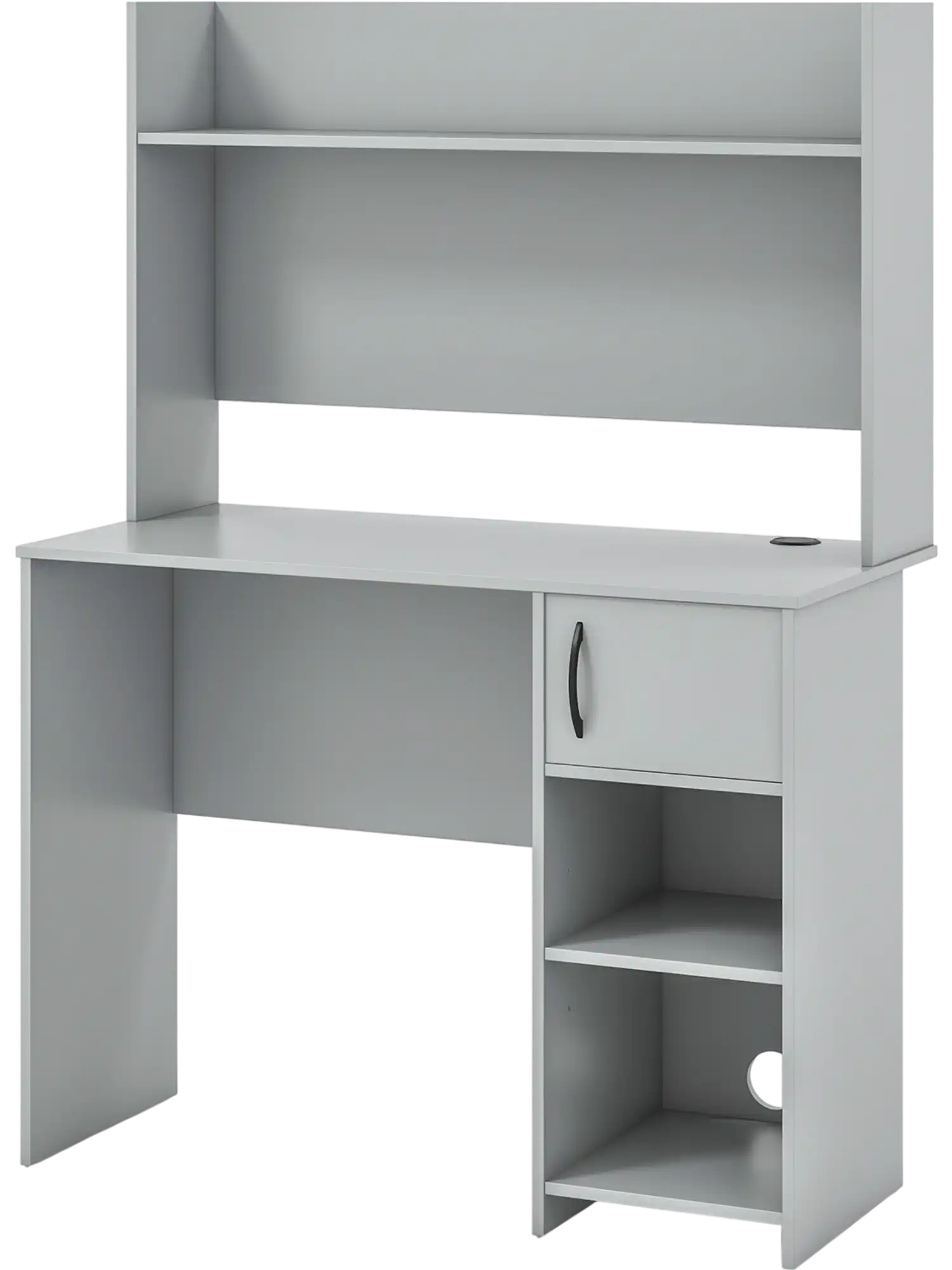Costway Home Office Computer Desk w/ Raised Display Shelf & 2 Open Shelves 79582431 New