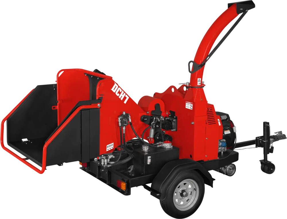 HONDA GX690 22HP 688cc Twin Cylinder Gasoline Engine Powered 7" Hydraulic Feeding Wood Chipper,  DCH7