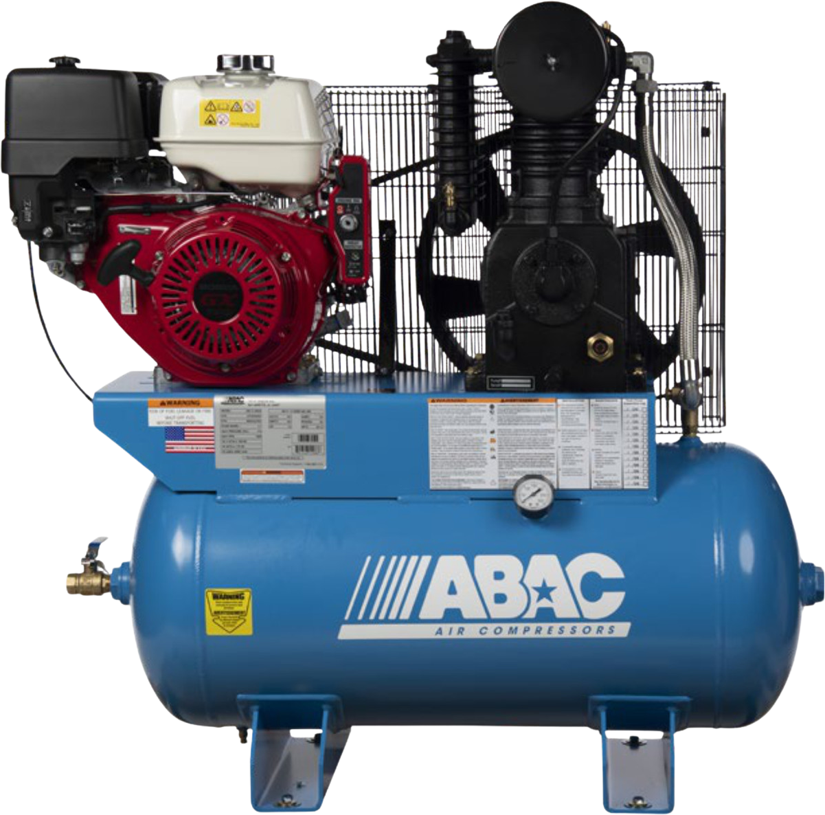 ABAC ABC13-30GH Air Compressor 13HP Honda Gas Driven 175PSI 30 Gallon Two-Stage New