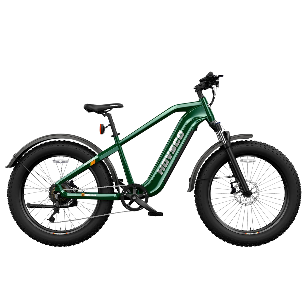 Hovsco HovAlpha Fat Tire Electric Bicycle 7 Speed 26 750W Motor 28 MP FactoryPure