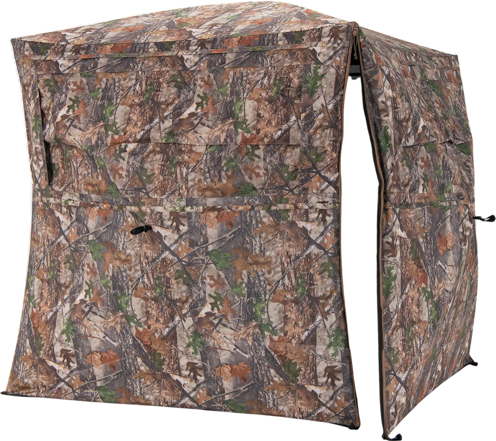 Hunting Blind 360 Degree One-Way See-Through Ground Blind for 2-3 Person
