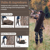 Hunting blind with camouflage pattern, featuring 360-degree visibility and spacious interior for 2-3 hunters, ideal for.