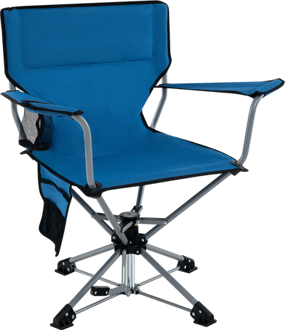 Costway 360° Swivel Portable Foldable Hunting Chair w/ Mesh Cup Holder & Storage Pockets 81794263 New